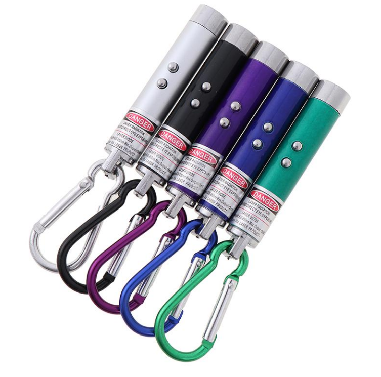 (1 pcs ) Laser LED Light with Key Chain | Mulituse Laser Pointer (random color)