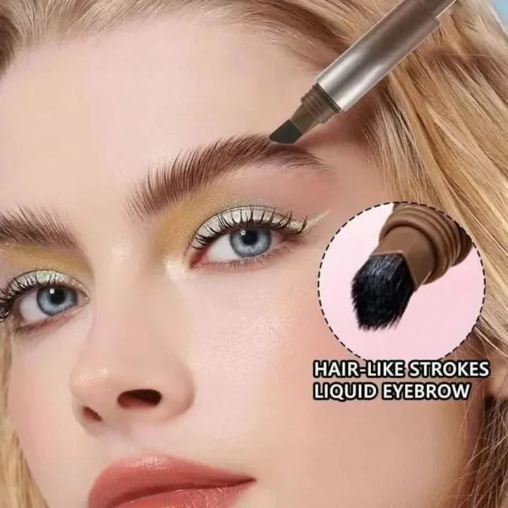 Huxibeauty Brow Fection Angled Brush And Dip Liquid Eyebrow Gel Pen For Daily Makeup Needs