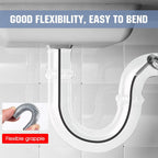 Metal Flexible 60cm Wire Brush Drain Cleaner | Sink, Sewer & Pipe Dredging Tool | Clog Remover