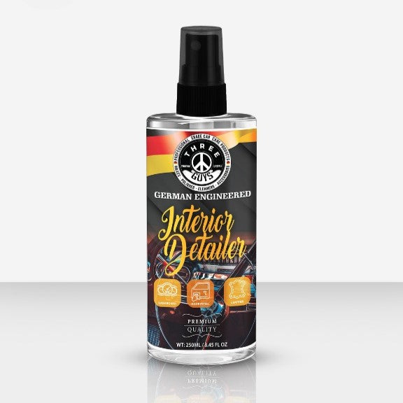 Interior Detailer (Premium Quality) Clean. Refresh. Protect. – All in One Spray | THREE GUYS – German Engineered – 250ml