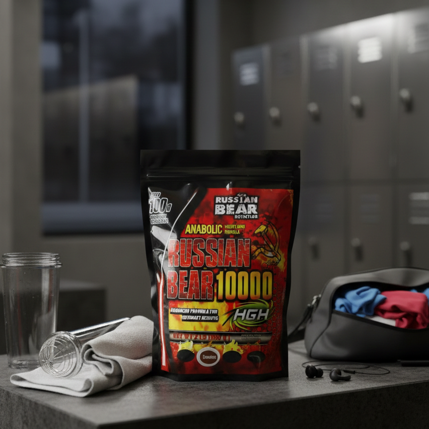 Russian Bear 10000 – Chocolate Anabolic Weight Gain Formula | High-Calorie Mass Gainer for Extreme Muscle - 2lbs Growth & Strength