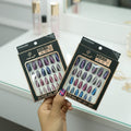 24 Pcs Professional Manicure Artificial Nails – Salon-Quality Press-On Nail Set