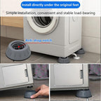 4Pcs Universal Anti-Vibration Feet Pads — Non-Slip Rubber Mats for Washing Machines, Dryers, Refrigerators & Furniture | Noise & Shake Reduction ( Medium)