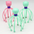 Octopus Shape Manual Head Scalp Massager With 8 Roller Balls Provides Headache Relief Stress Relaxation Hair Stimulation  (Random Color)