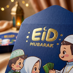 Eidi Envelope Pack of 8 – Premium Festive Cash Gift Envelopes for Eid
