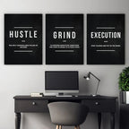 Set of 3 Premium Wall Art Photo Tiles – Modern Home Decor Sets 8x11