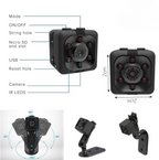 SQ6 Mini Spy Camera – HD Portable High Quality Security Camera with Night Vision & Two Stand Holders