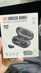 T2 TWS Wireless Earbuds Bluetooth 5.1 with LED Indicator, Type-C Charging Case, Noise Reduction & Long Battery Backup