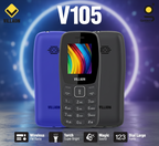 Villaon V105 Dual SIM Feature Phone – Ultra-Bright Torch, Wireless FM Radio, and Large Font Display for Enhanced Accessibility