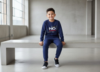 Kids Navey Blue no limit  Printed Stylish Kids' Tracksuit Set | FOR BABY AND KIDS