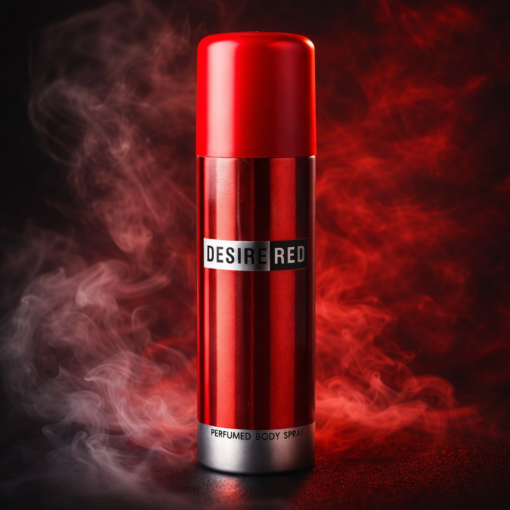 Desire Red Perfumed Body Spray for Men 200ml – Long Lasting Fresh & Spicy Fragrance