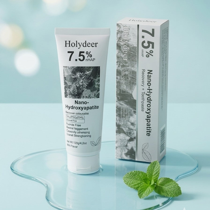 Holydeer Recovery Toothpaste | 7.5% Nano-Hydroxyapatite For Enamel Repair & Whitening 120g