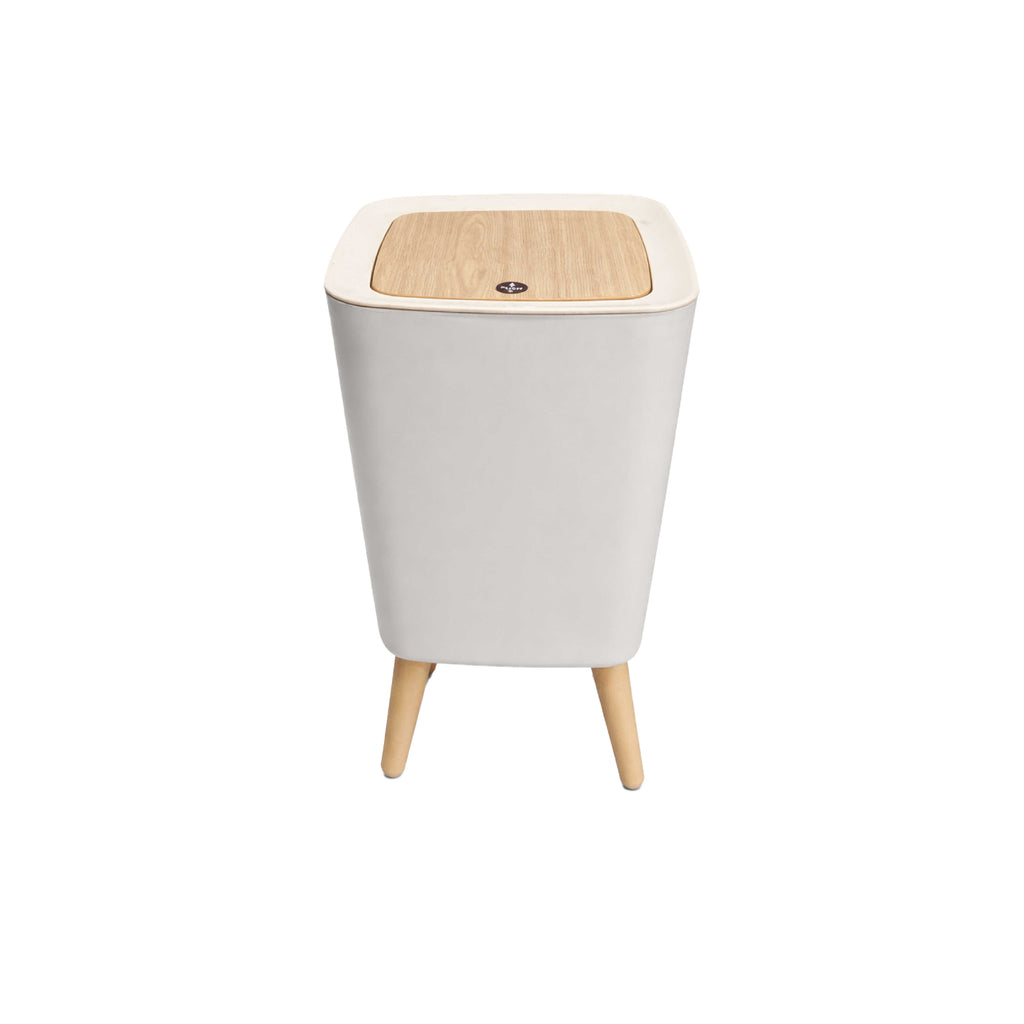 Royal's 8L Modern Nordic Trash Bin with Push Mechanism & Elevated Legs