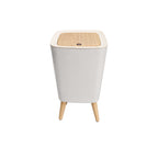 Royal's 8L Modern Nordic Trash Bin with Push Mechanism & Elevated Legs