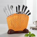 3-Compartment Dinnerware & Cutlery Organizer Basket (Random Color)