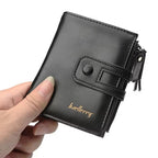 Original Buffalo Leather Trifold Wallet for Men – Premium Handcrafted Slim Bifold Card Holder Wallet
