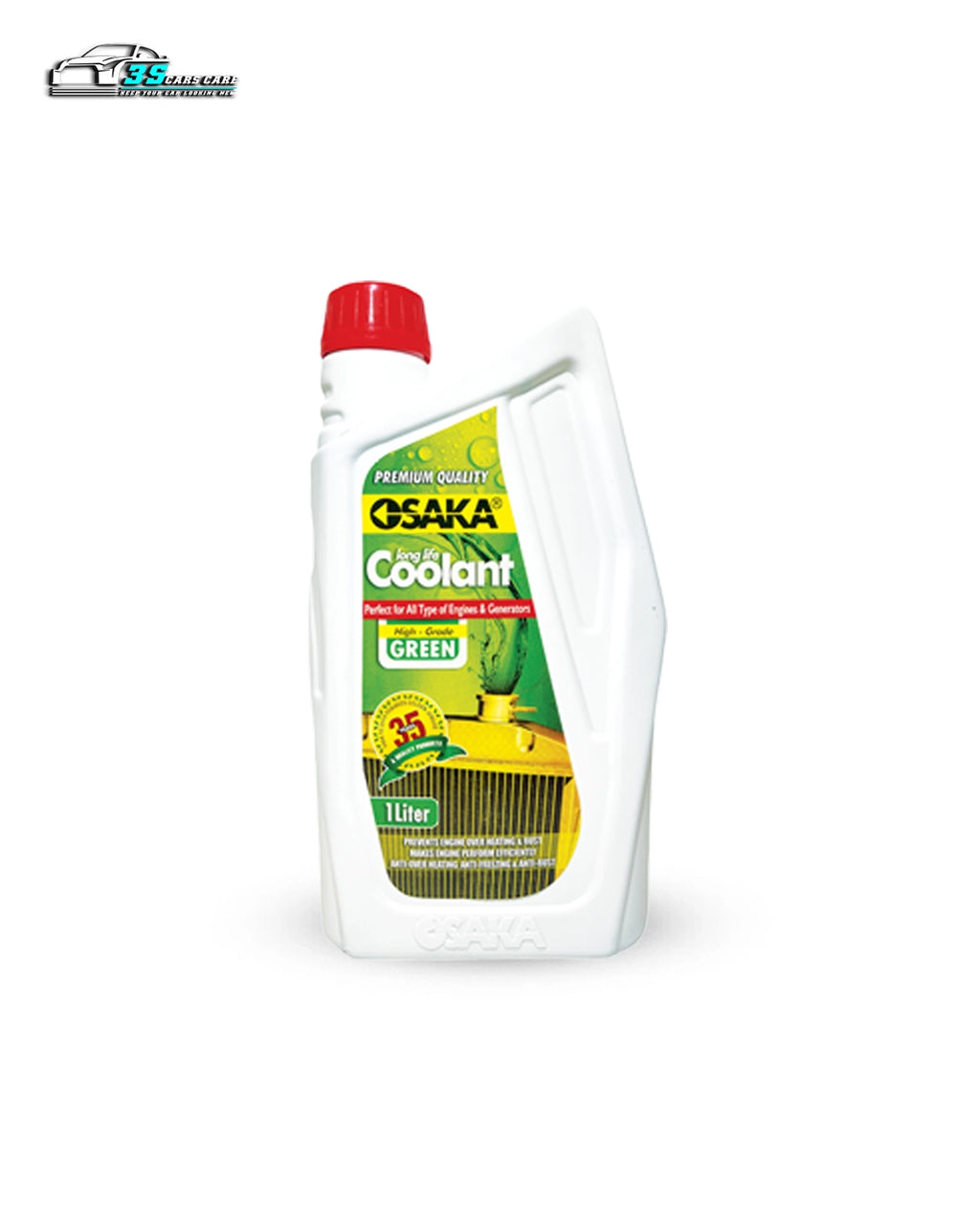 OSAKA Premium Radiator Coolant  - High Grade Green (Automotive Grade) | Engine Cooling System Protector | Metal Corrosion Prevention (1L)