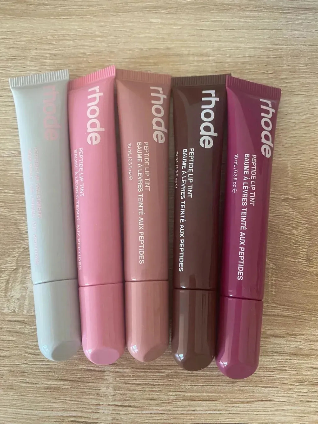 8 Colors Rhode Lip Care Series | Tinted Lip Balm | Lasting Moisturizing Blushes | Hydrated Lip Gel Oil | Pout Lips Long-acting Lip Treatment(1 pc)