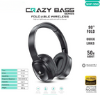 SOVO Crazy-Bass SHP-550 Wireless Headphones with Deep Bass, Bluetooth Connectivity, Long Battery Life and Comfortable Over-Ear Design