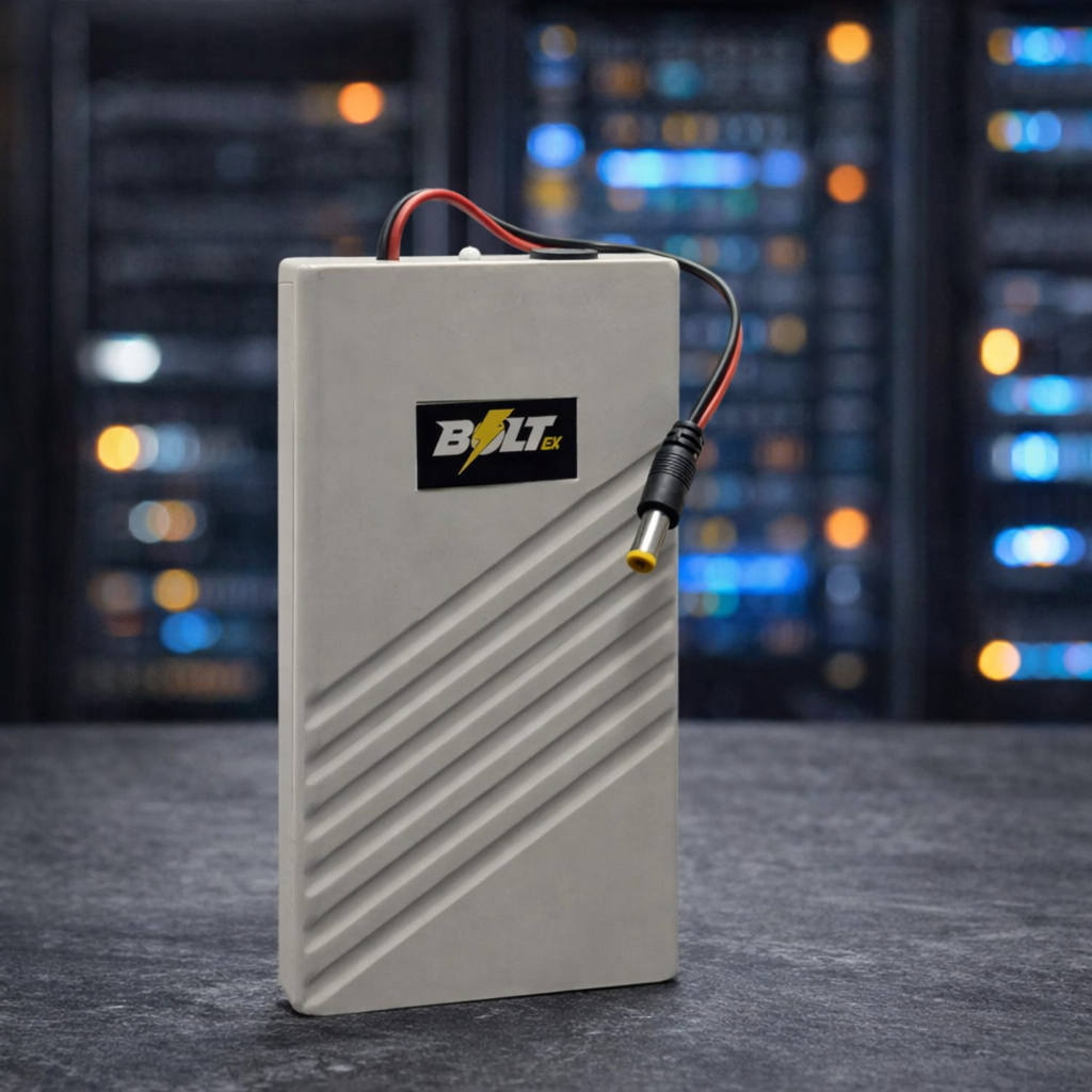 Bolt/ex 12V Router Power Bank – High-Performance UPS for Non-Stop Internet (3-4 Hours Backup) - 20000Mah Battery