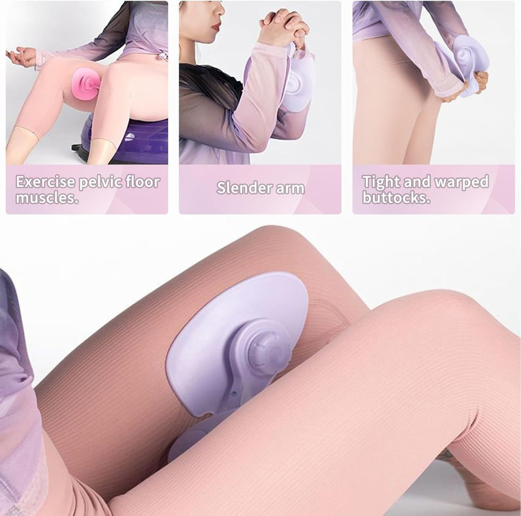 Thigh Exerciser Portable Design Easy To Use Strengthens Muscles Improves Flexibility Provides Comfortable Grip (Random Color)