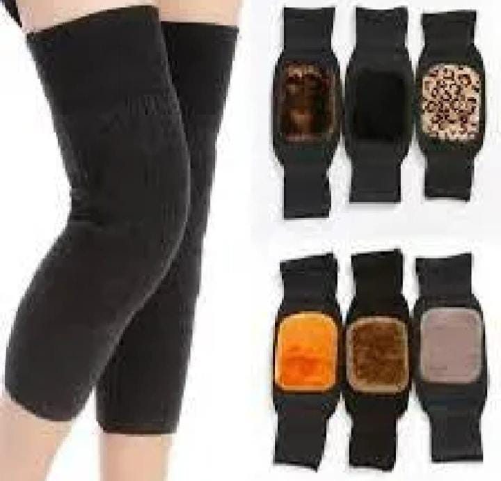 (1 Pair) Unisex Cashmere Wool Knee Warmers | Winter Thermal Velvet Knee Pads for Men & Women – Soft, Warm & Comfortable Support randome colour