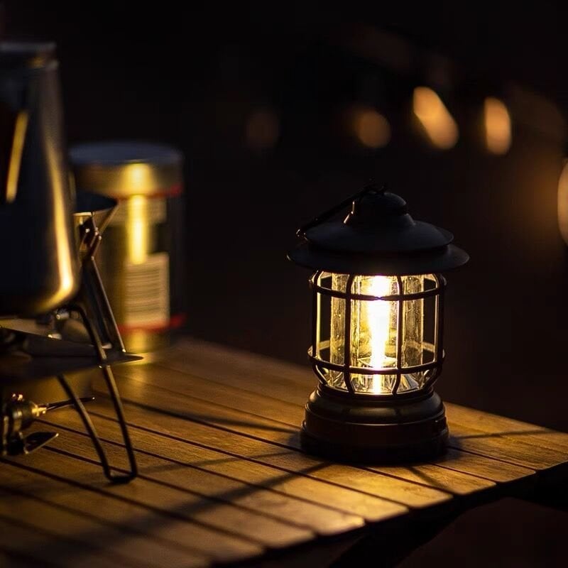 Handle LED Camping Lantern Rechargeable Tent lamp solar powered camping lamp for outdoor(random color)