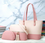 3 Piece Tote Handbag Elegant Design Premium Quality Smooth Finish Easy Carry For Daily Fashion Needs