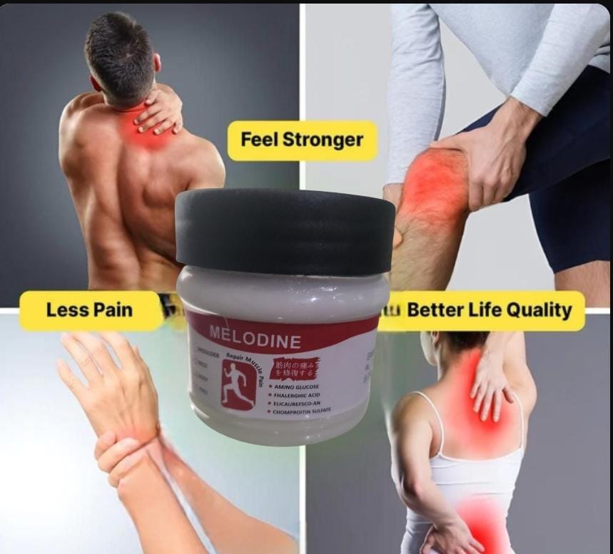 MELODINE Japanese Soothing Massage Gel – Muscle & Joint Pain Relief Cream For Shoulder, Neck, Back & Knee – Fast-Absorbing Herbal Formula (100g)
