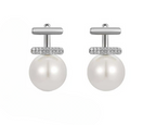 Elegant Pearl Drop Earrings for Women – Stylish Dangle Earrings with Rhinestone Accent (AXT-102)