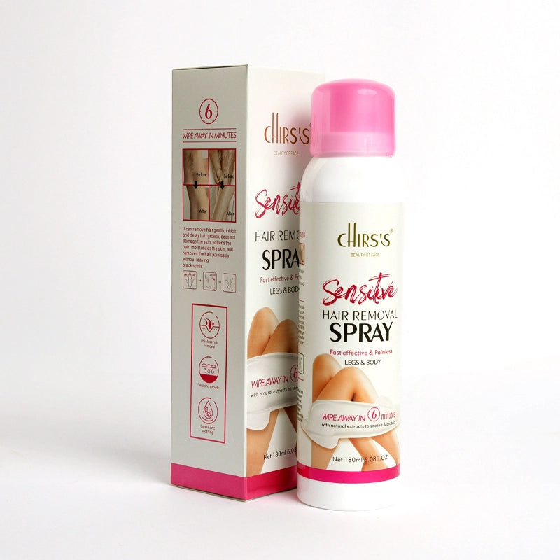 Chirs's Sensitive Hair Removal Spray | Fast Effective &amp; Painless Chriss Hair remover For Legs &amp; Body