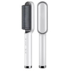 Hair Straightener Iron Brush Straight Hair Comb 2-in-1 Hair Straightener Curling Professional Styling Brush Hair Curler &amp; Straightener For Women (Random Color)