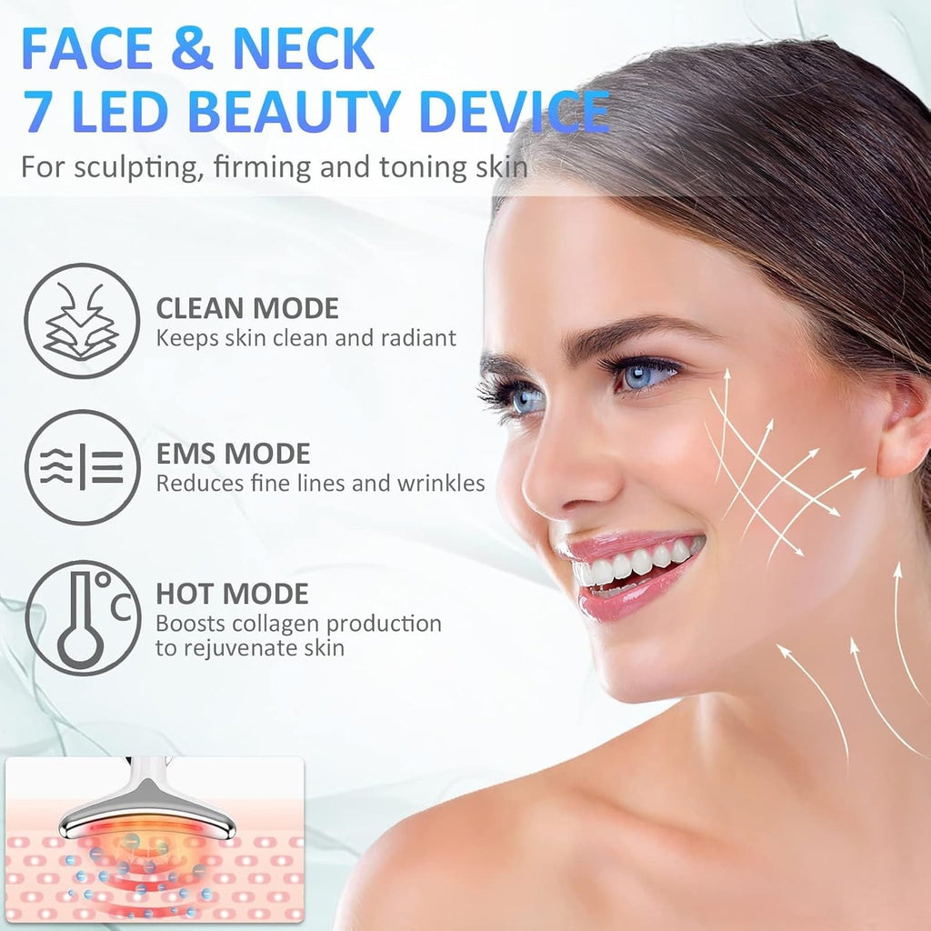 ES-1081 Massager Intense Pulsed Light Wrinkles Reducing Instrument - ESX - Anti Ageing &amp; Reduces Puffiness | Face Massager For Fine Line &amp; Wrinkles - Random Color
