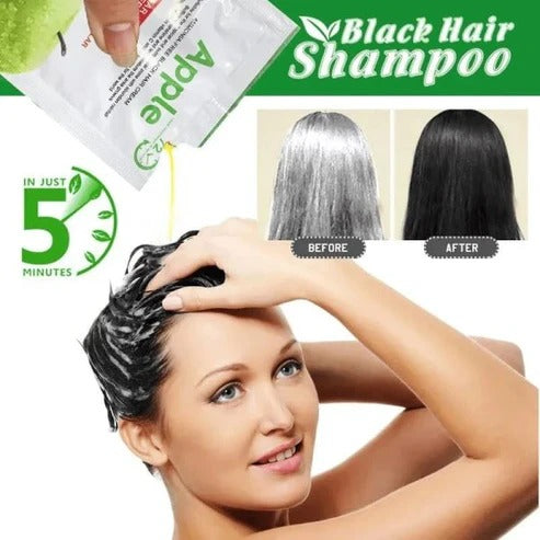 Apple Hair Color 500 ml Ammonia-Free Black Hair Color Cream – Natural-Looking Coverage with Nourishing Formula (Copy)