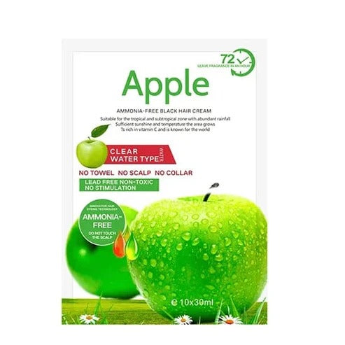 Apple Hair Color 500 ml Ammonia-Free Dark Brown Hair Color Cream – Natural-Looking Coverage with Nourishing Formula