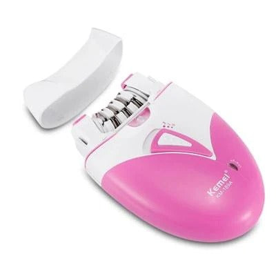 Kemei KM-189A Rechargeable Epilator – Women’s Hair Removal Device with USB Charging, Gentle Shaver &amp; Defeathering Tool for Smooth Skin