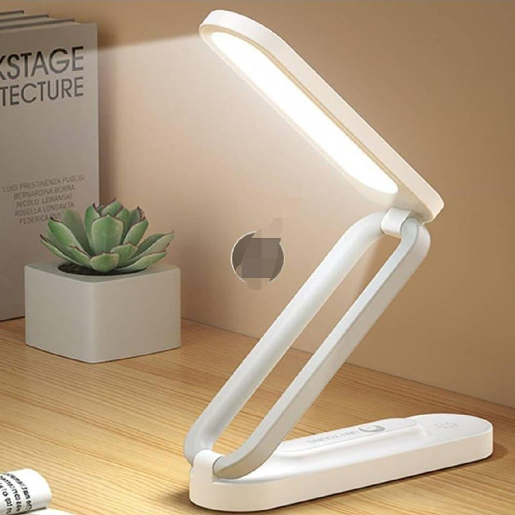 B005 LED Folding Table Lamp – Rechargeable Stepless Dimmable Desk Light with Type-C Charging &amp; Lithium Battery
