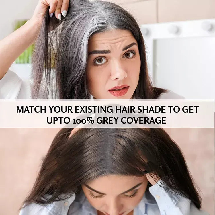 Light Brown Hair Color Shampoo – Quick &amp; Easy Gray Coverage, 200ml Natural-Looking Dye