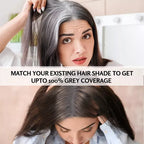 Light Brown Hair Color Shampoo – Quick &amp; Easy Gray Coverage, 200ml Natural-Looking Dye
