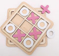 Wooden Tic-Tac-Toe Board Game – Classic XO Strategy Game for Kids, Toddlers, Preschoolers &amp; Adults – Educational, Durable &amp; Portable 30cm Wooden Board – Ideal Birthday Gift, Party Favour &amp; Family Game (Random Color)