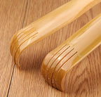 2 Pcs Wooden Back Scratcher &amp; Massage Stick – Long Handle Backscratching Sticks with Roller for Itch Relief &amp; Body Relaxation