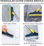 2 In 1 Floor Cleaning Brush Bathroom Tile Windows Floor Cleaning Brush With 120° Rotatable Head – Multipurpose Bathroom Floor Cleaning Brush – Floor Brush Scrubber | Floor Cleaning Brush