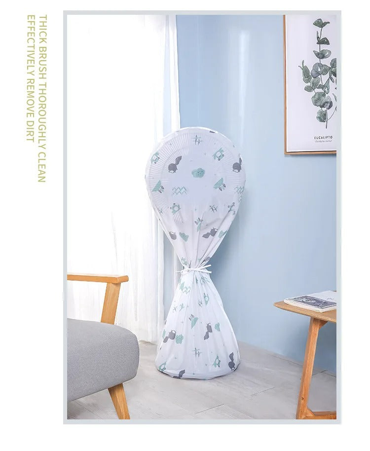 Decorative Fan Cover with Colorful Pattern Design – Dust Protection &amp; Stylish Room Accent