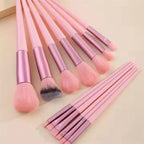 13 Pieces Soft Fluffy Makeup Brush Set - Cosmetics Brush Set - Makeup Brush Kit - Blush and Powder Brushes - Makeup Brushes for Foundation - Pink Color - Without Box