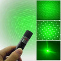 Special Edition High-Power 303 Green Laser Pointer with Adjustable Focus, 8 Designs &amp; Shapes, 5km Range – Rechargeable Battery, Charger &amp; Safety Lock