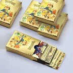 Pokemon Metal Cards Collection Box – 55 Cards per Pack | 3D Pokemon Trading Cards | Durable Metal Cards | Gold, Black &amp; Silver Color Options | Premium Collector’s Edition Gift Set