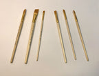 Pack of 6 Professional Angular Brush Set for Artists – Wooden Handle &amp; Ultra-Soft Tapered Bristles | Multi-Purpose Brushes for Painting, Designing, Calligraphy &amp; Craft | Ideal for Acrylic, Oil &amp; Watercolors