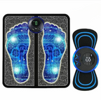 EMS Foot Massager Mat Electric USB Charging Smart Display Tens Acupuncture Feet Cushion Blood Circulation Pad Health Care Home (Without Box)