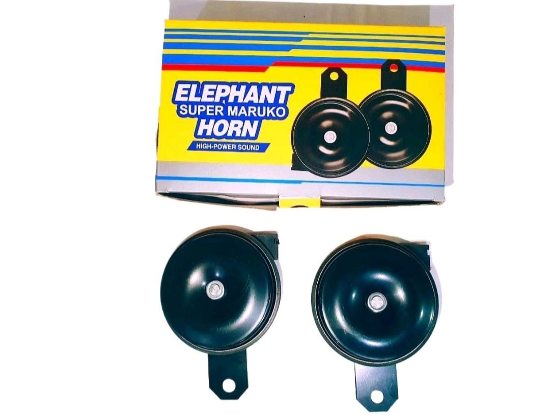 High Sound Elephant Horn for Cars &amp; Bikes – Super Loud 12V Universal Vehicle Horn | Durable, Long-Lasting, Clear &amp; Powerful Sound for Maximum Road Safety | Easy Plug &amp; Play Installation | Compatible with All Cars, Motorcycles &amp; Scooters