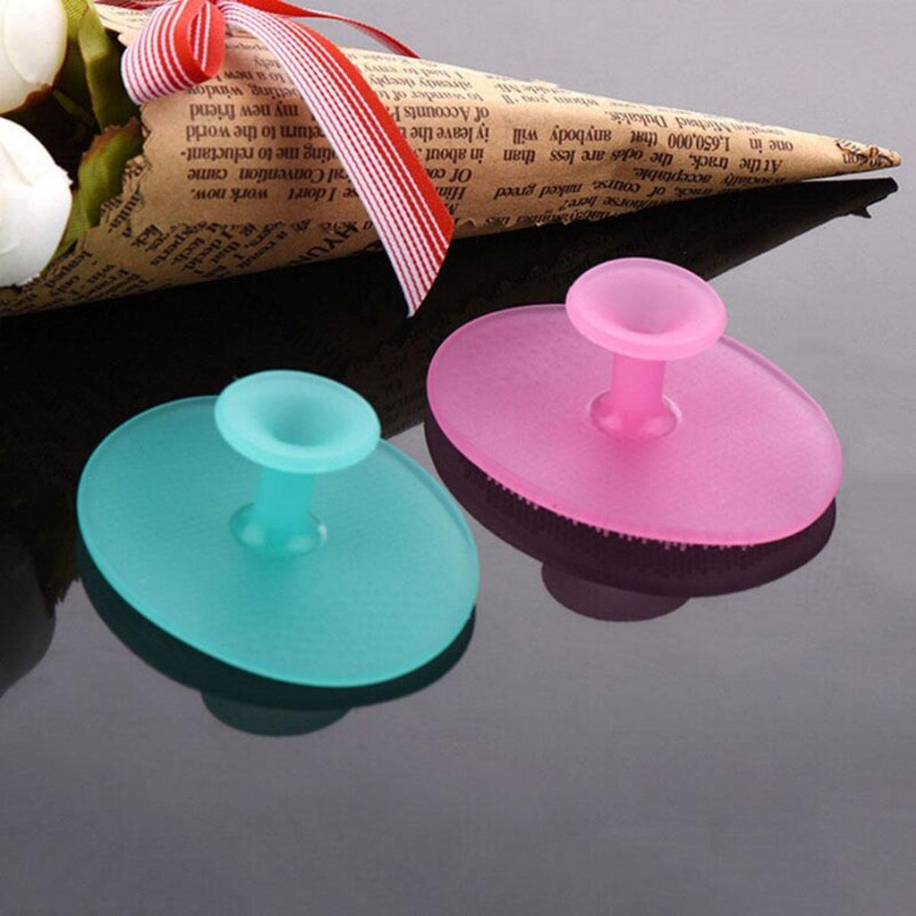 Soft Silicone Face Cleansing Brush Pad – Gentle Facial Washing &amp; Exfoliating Massage Tool for Deep Pore Cleansing | Blackhead Removal &amp; Skin Care | Soft Silicone Face Massager - (Random Colors)
